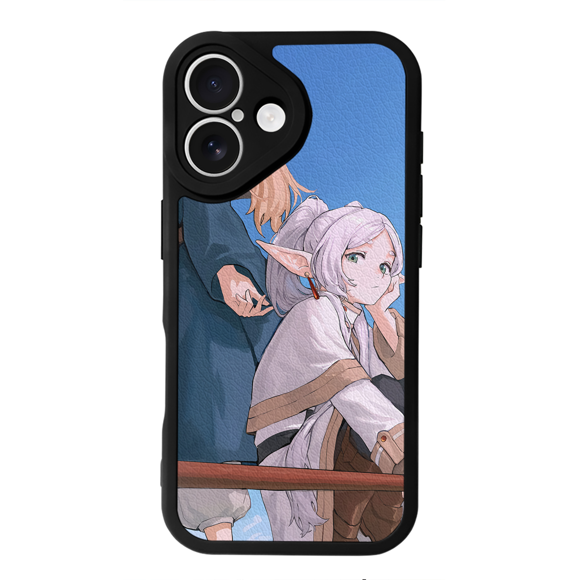 （画像用） 葬送のフリーレン Frieren 【iPhone 16シリーズ対応】シリコンスマホケース（レザー調） 材質：シリコン